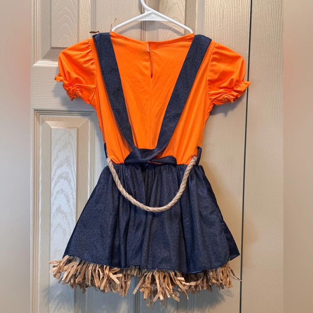 Scarecrow Girl Childs Halloween Costume Dress Size 6-6X Halloween Harvest‎